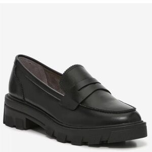 New Crown Vintage Lane Block Loafer WIDE Black Smooth